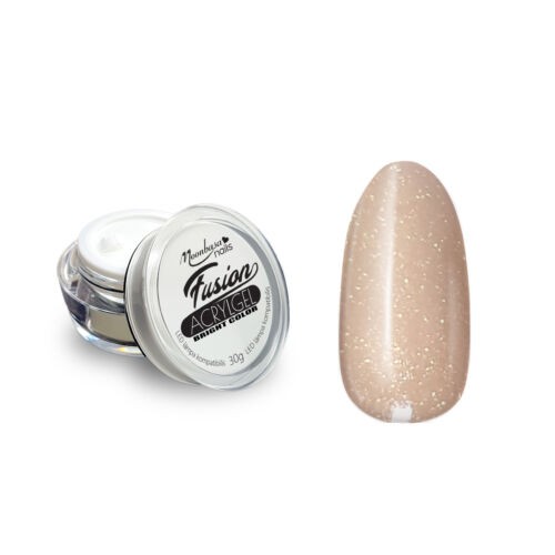 Moonbasanails Fusion AcrylGel Bright color 30g #052 Csillámos natúr