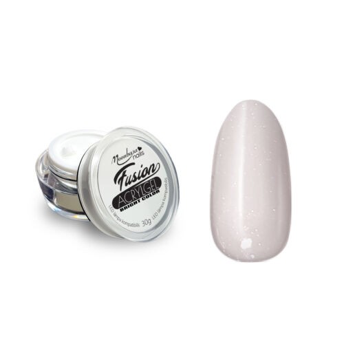 Moonbasanails Fusion AcrylGel Bright color 30g #053 Csillámos fehér