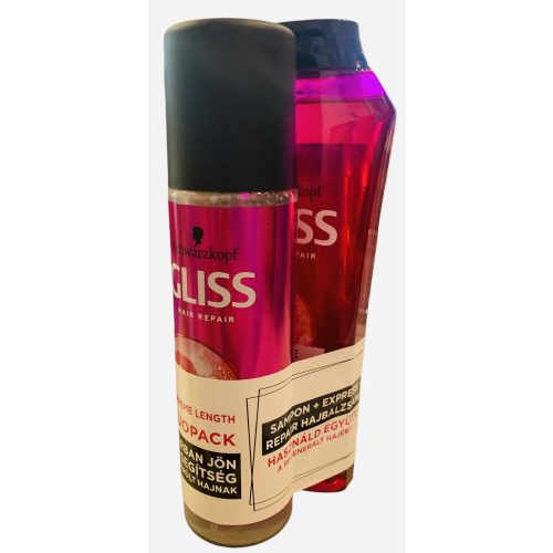 Gliss K. Ajándék csomag sampon 250ml +200ml balzsam Supreme Length